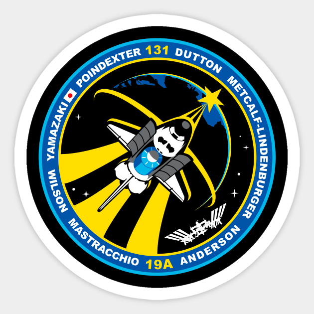 STS-131 Discovery Mission Patch Sticker by Spacestuffplus